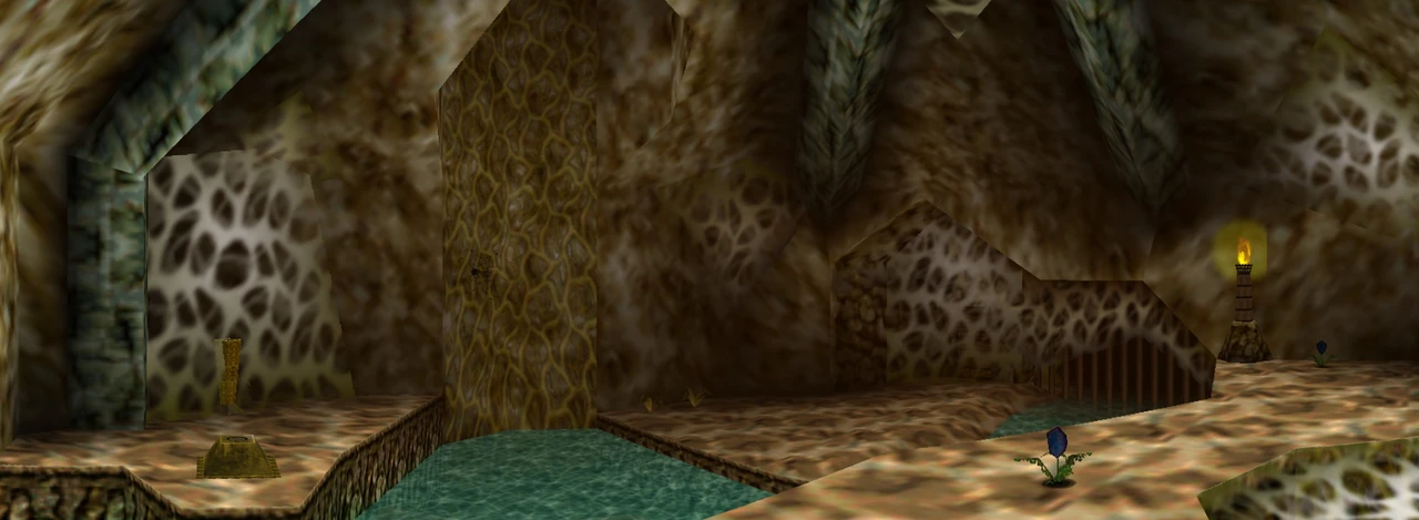Interior del Árbol Deku en Nintendo 64