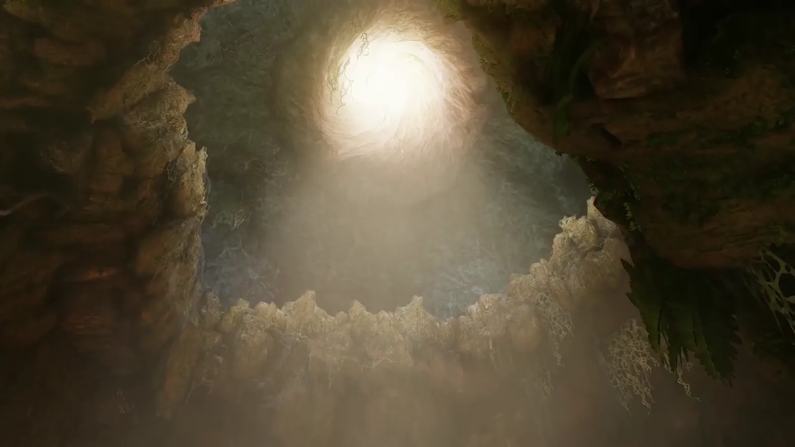 Interior del Árbol Deku en el remake de Switch 2