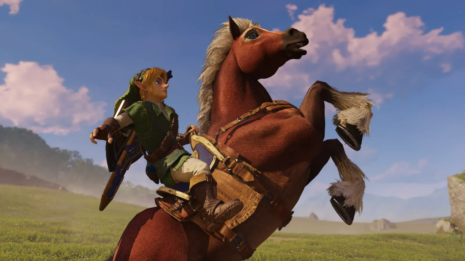 Cabalgando a Epona en el remake de Switch 2