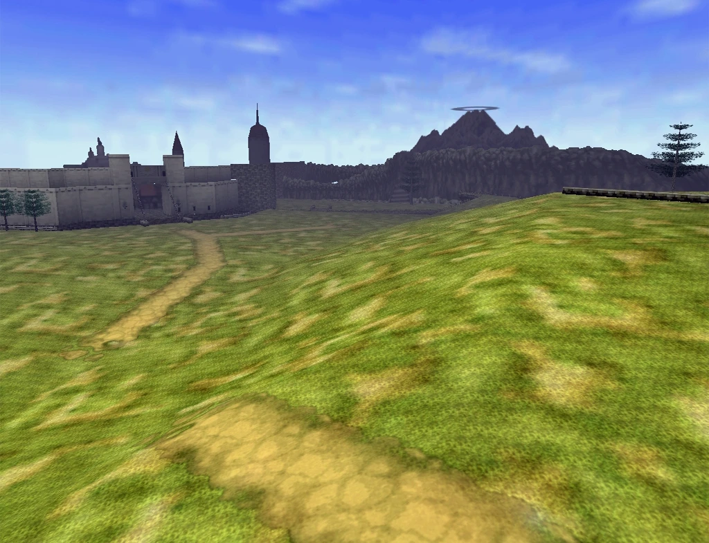 Campo de Hyrule en Nintendo 64